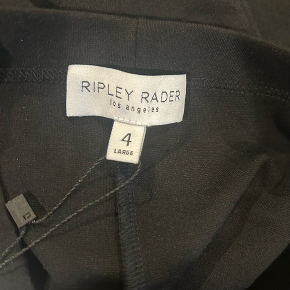 Ripley Rader Ponte Knit Black Wide Leg Pants- Full length - Picture 4 of 7